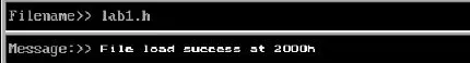 Z80sim: Filename lab1.h, Message: File load success at 2000h